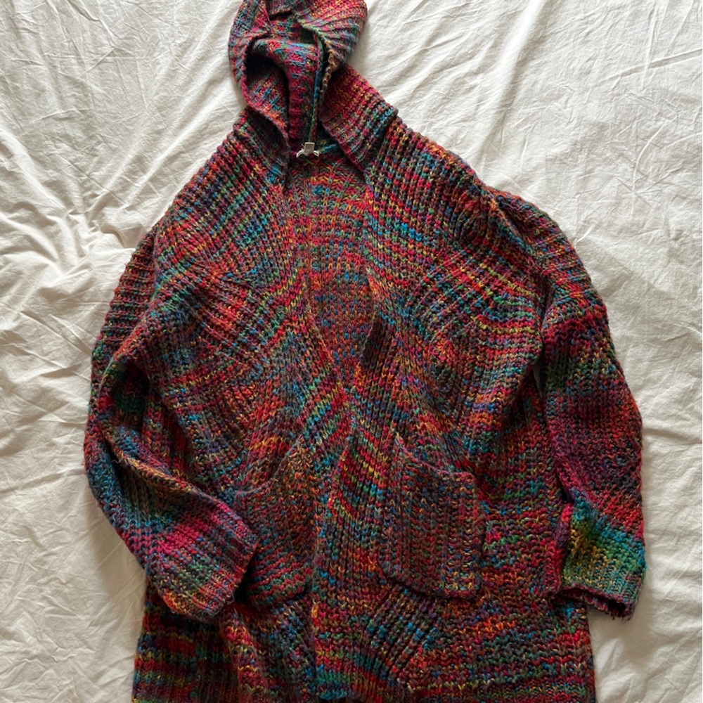 Urban Outfitters Ecote rainbow stitched cardigan